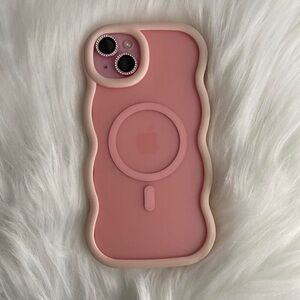 Apple Pink Curved Edge iPhone Case